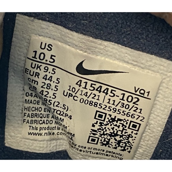Nike Sneakers Mens 10.5 Air Monarch IV 415445-102 White Casual Athletic Shoes main image 10